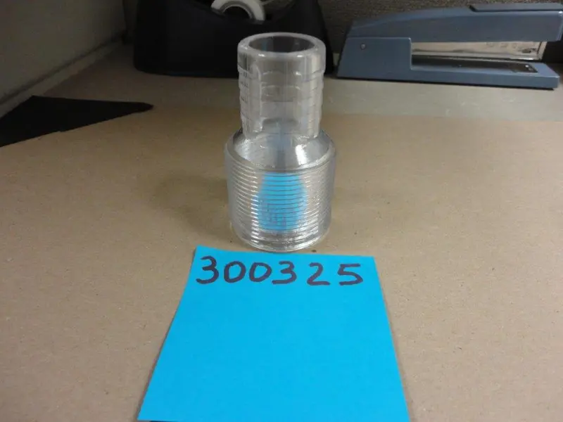 1.5" To 1 1/4" Clear Tailpipe Barb Fitting 1