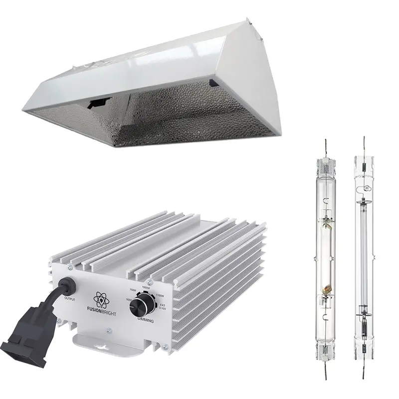 1000 Watt Double Ended (De) Open Mini Hood Reflector Kit 1