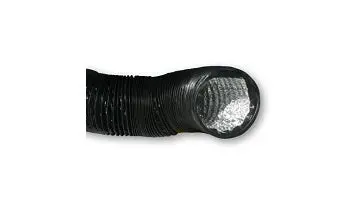 12" X 25' Black Lightproof Ducting W/Clamps 1
