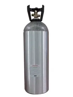 20Lb C02 Cylinder W/ 320 Valve & Black 1