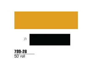 3M 79928 Scotchlite Reflective Striping Tape, Yellow, 1/2 In X 50 Ft 1