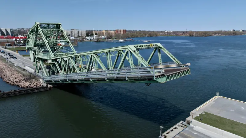 4 For $10 Lasalle Causeway Lift Bridge Postcard By Mike Hill @Aerosnapper 1
