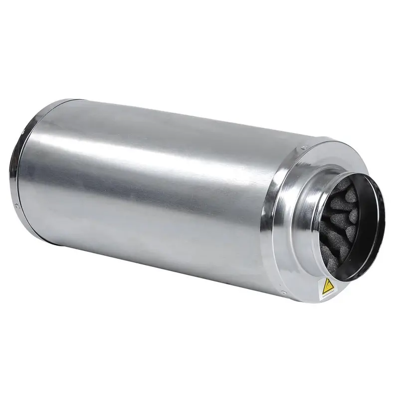 4" Inline Fan Noise Muffler Air Duct Silencer 1