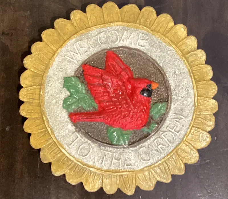 5” Cardinal On A Sunflower Tile 1