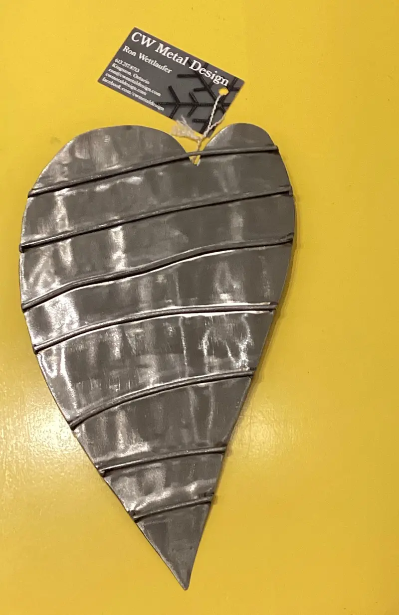 #5  “Claire “ Heart Metal Sculpture 1