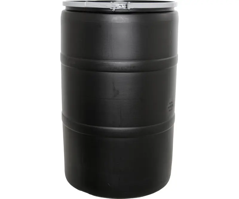 55 Gal Drum W/Solid Lid & Lock 1
