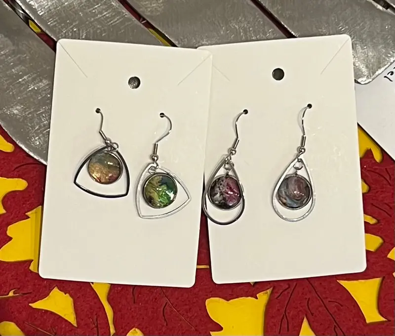 Acrylic Skin Earrings - By Leslie Welfare 1