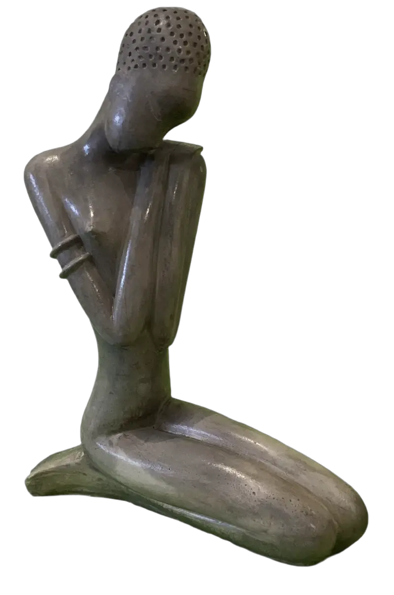 African American Woman Nude Abstract Model Statue 1
