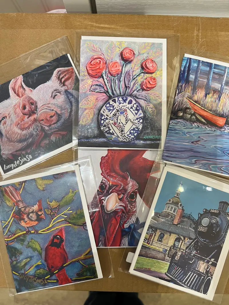 Assorted Small Cards, Art Cards By Lucy De Sousa 1