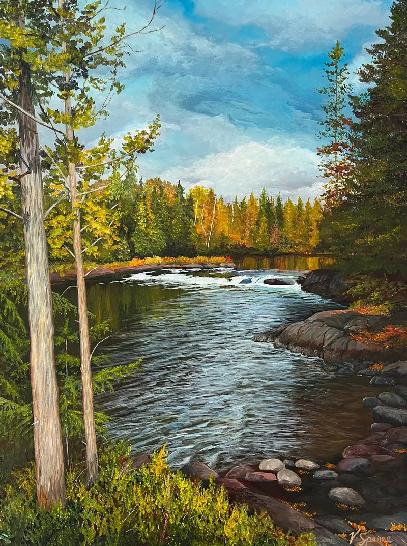 Autumn Light - Original Painting By Valerie Spence Hounsell 1