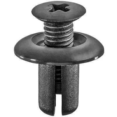 Auveco 21146 Kia Push-Type Retainer Black Nylon 15 Pack 1
