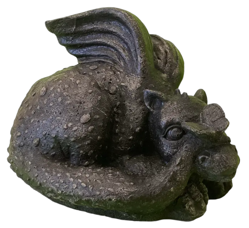 Baby Dragon Chester With Butterfly Statue 1