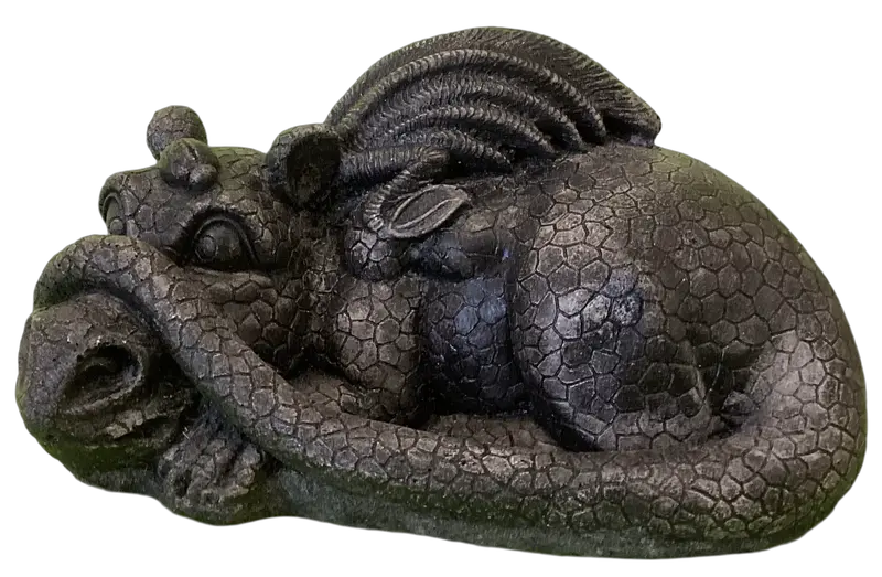 Baby Dragon Daragh With Lady Bug Statue 1