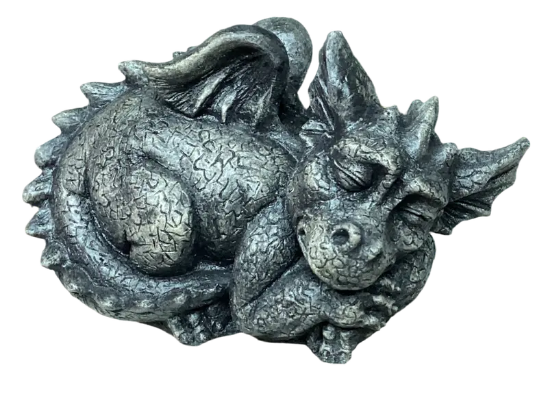Baby Dragon Drake Sleeping Statue By Concrete Design Studio 1