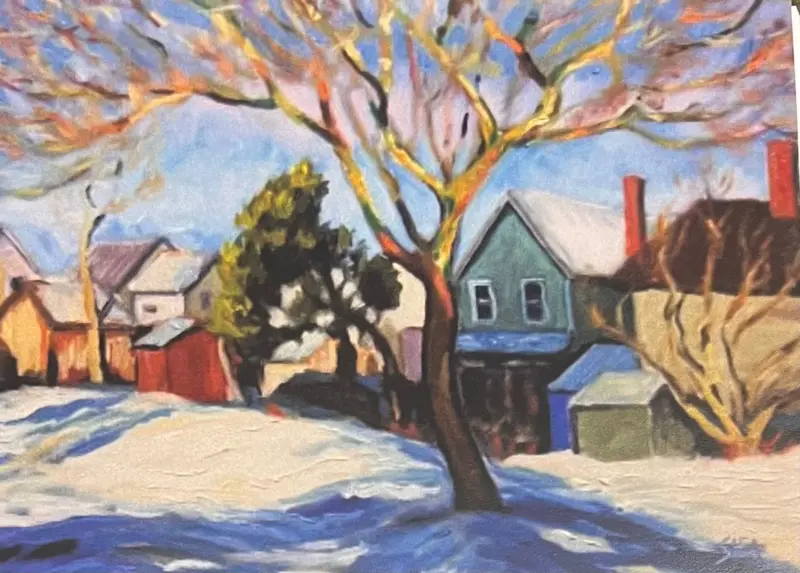 Backyards, Bagot Street (Card) By P.Shea 1