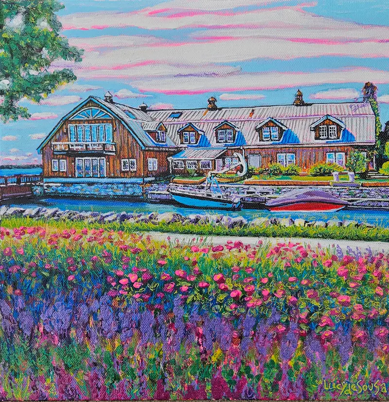 Battery Park View. Original Painting By Lucy De Sousa 1