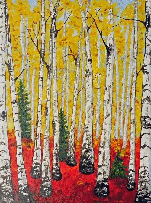 Birch Forest 1 By Cathie Hamilton 1