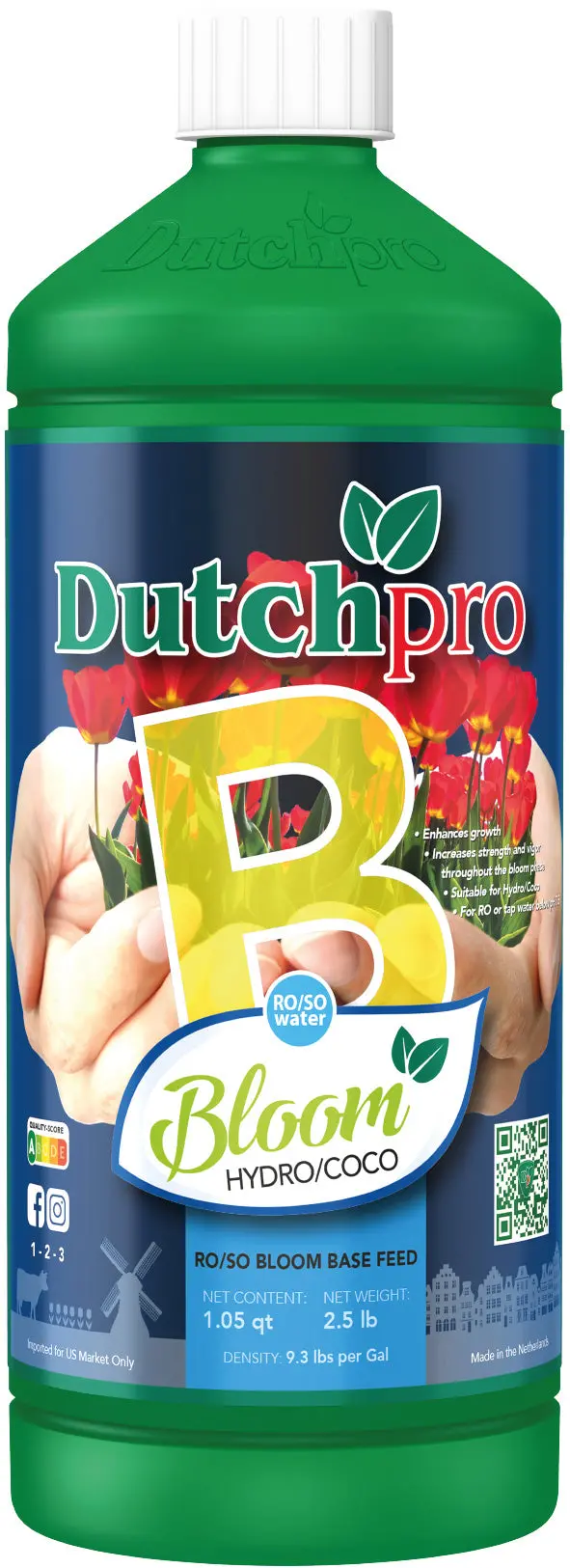 Bloom Hydro/Coco 1 Ltr Ro/So Water B 1