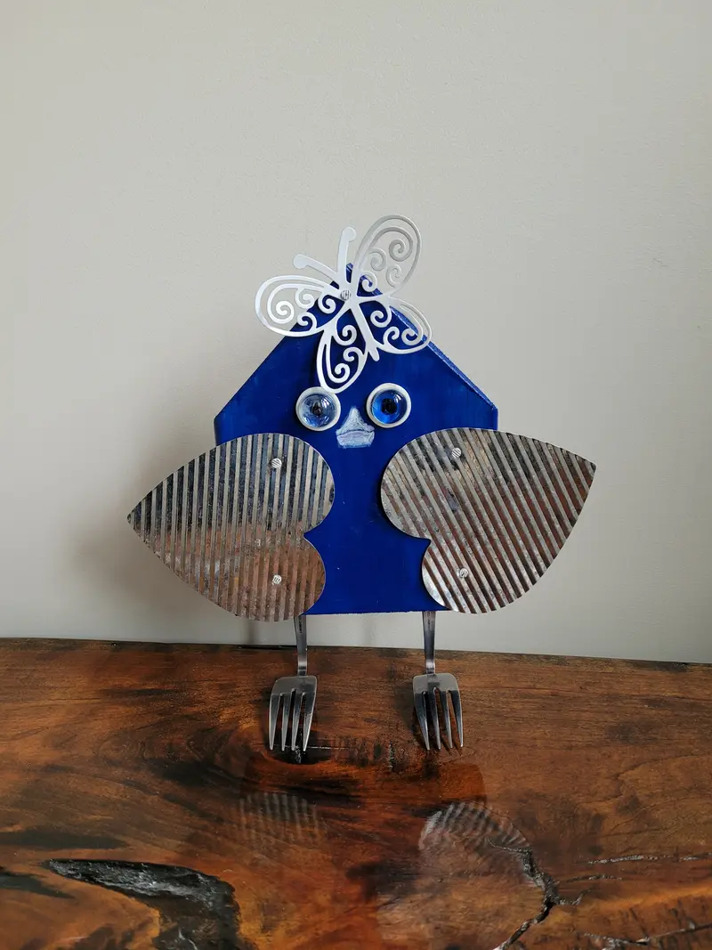 Blue Bird, Original Art By Lucy De Sousa 1