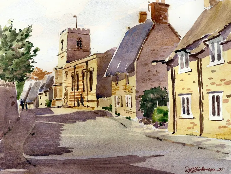 Boughton Village, Uk - Original By David Gilmore - 47 1