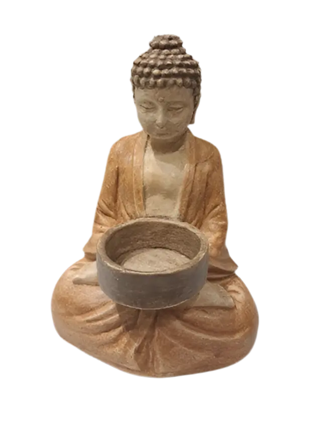 Buddha In Meditation Tea Light Candle Holder 1