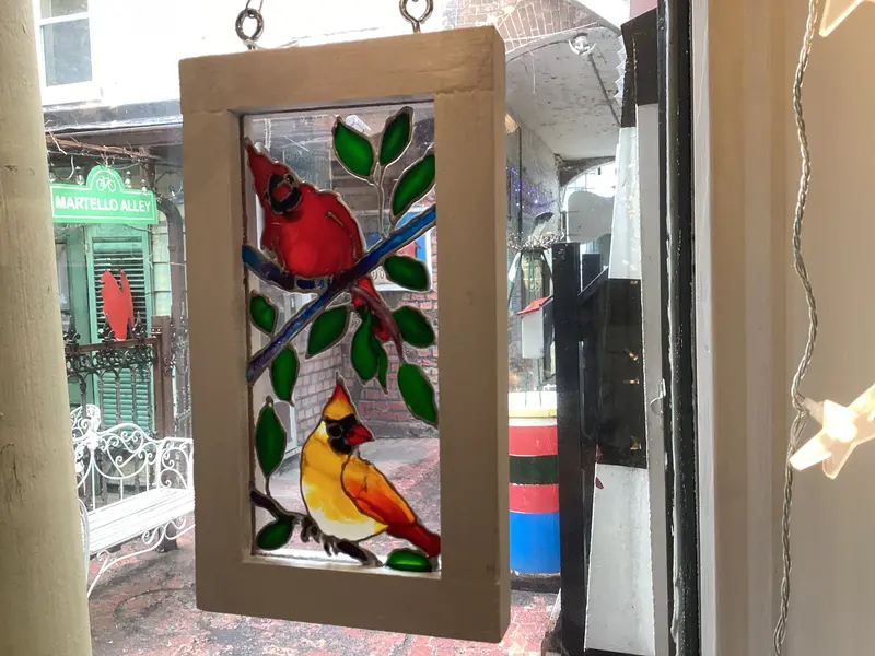 Cardinals, Glass Art By Lucy De Sousa 1