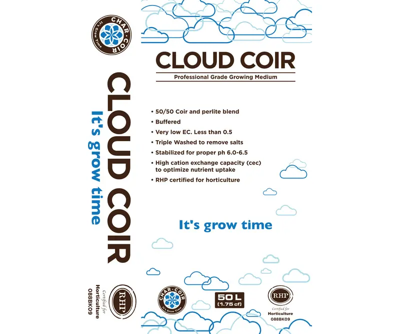 Char Coir Cloud Cloir  50/50 Perlite/Coco, Rhp, 50L 1
