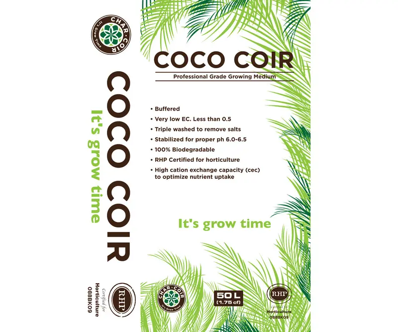 Char Coir100% Rhp Certified Coco Coir, 50L 1