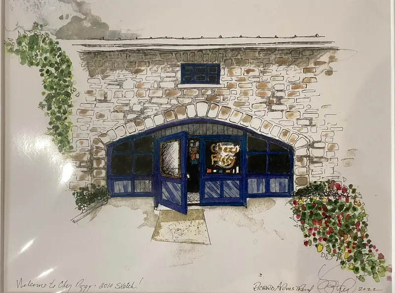 Chez Piggy Print By Richard Armstrong 1