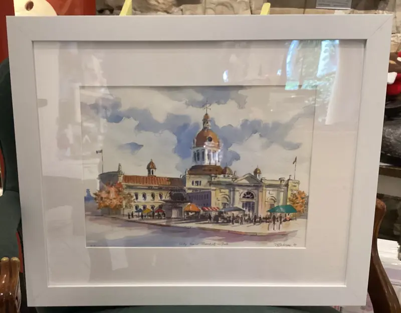 City Hall Market In Fall - Original By David Gilmore - #619 1