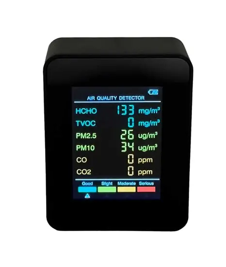 Co2 Detector & 6 In 1 Air Quality Meter 1