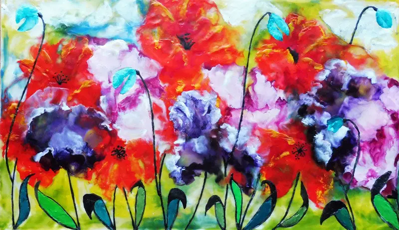 Colourful  Blooms By Cathie Hamilton 1