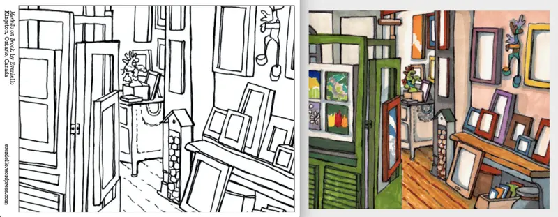 Colouring Page "Martello On Brock" By Everdello (Joanne Stanbridge) 1