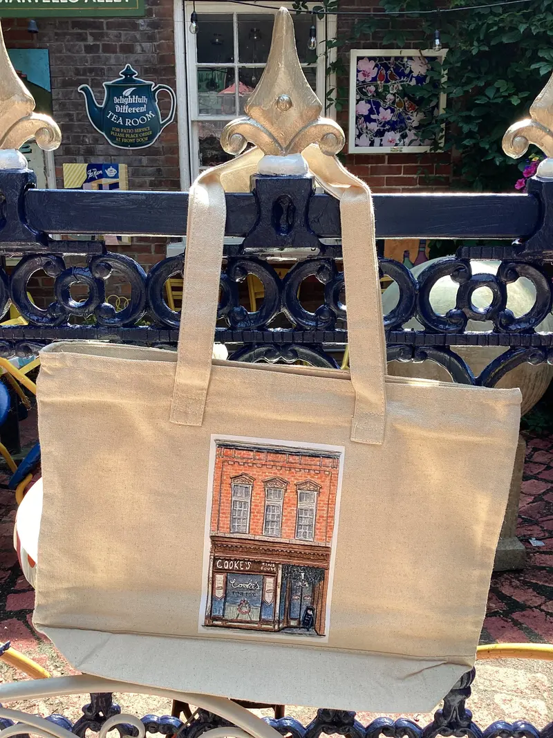 Cooke’S Fine Foods- Large Zippered Tote Bag 1