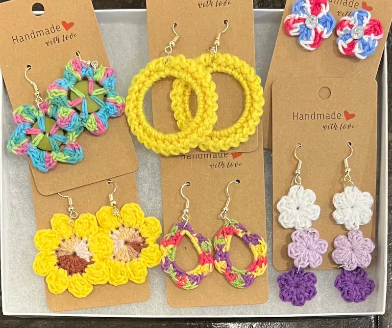 Crochet My Heart Earrings 1