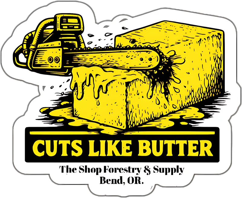 Cuts Like Butter Sticker 1