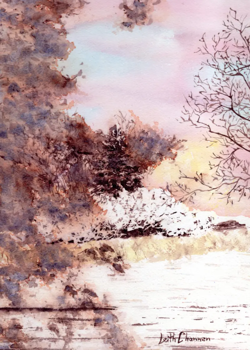 Dawn Glow - Original Painting By Leith Channen 1