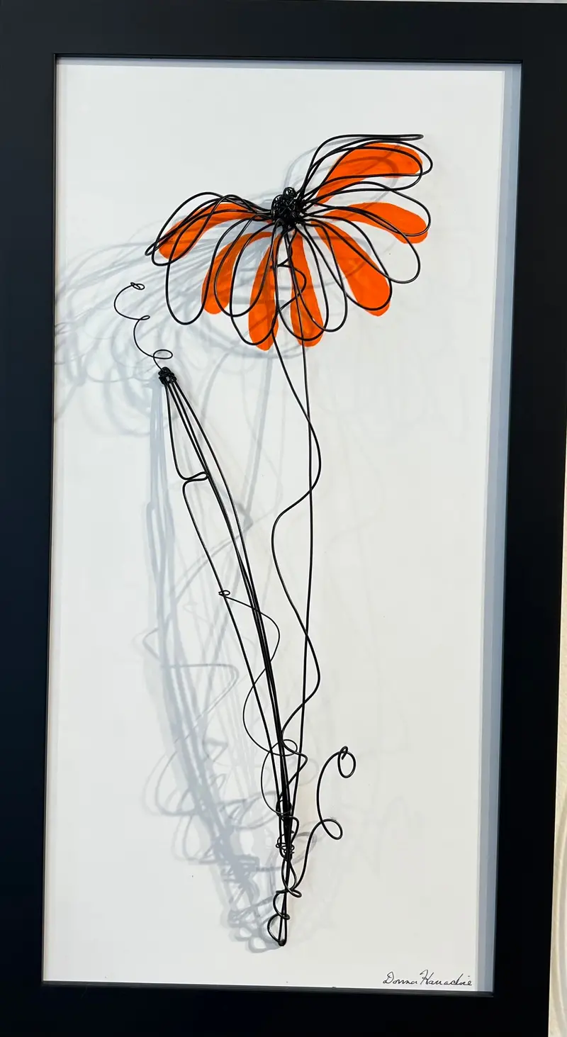Delightful Daisy - Original Whimsical Wire Art By Donna Harradine 1