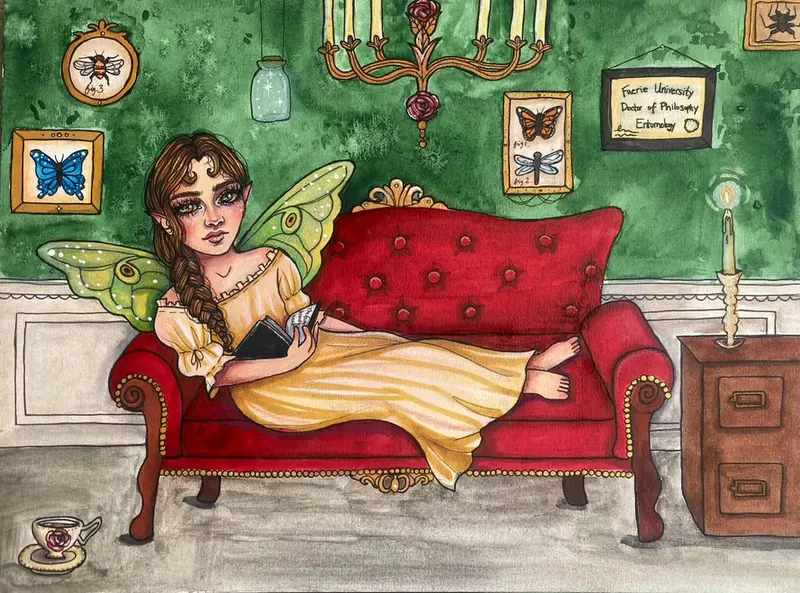 Dr. Fairy’S Day Off - Original Painting By Kyla Mayne 1
