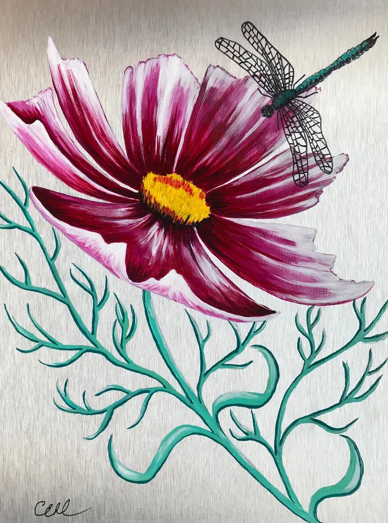 Dragonfly Flower By Cathie Hamilton 1