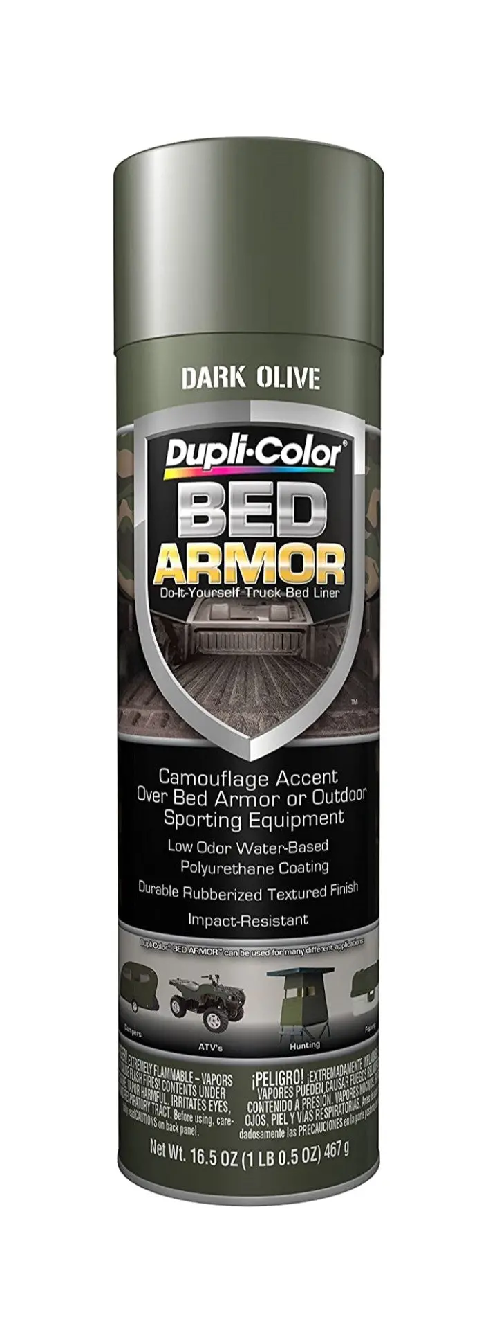 Duplicolor Baa2020 Truck Bed Armor Dark Olive 16.5Oz. 1