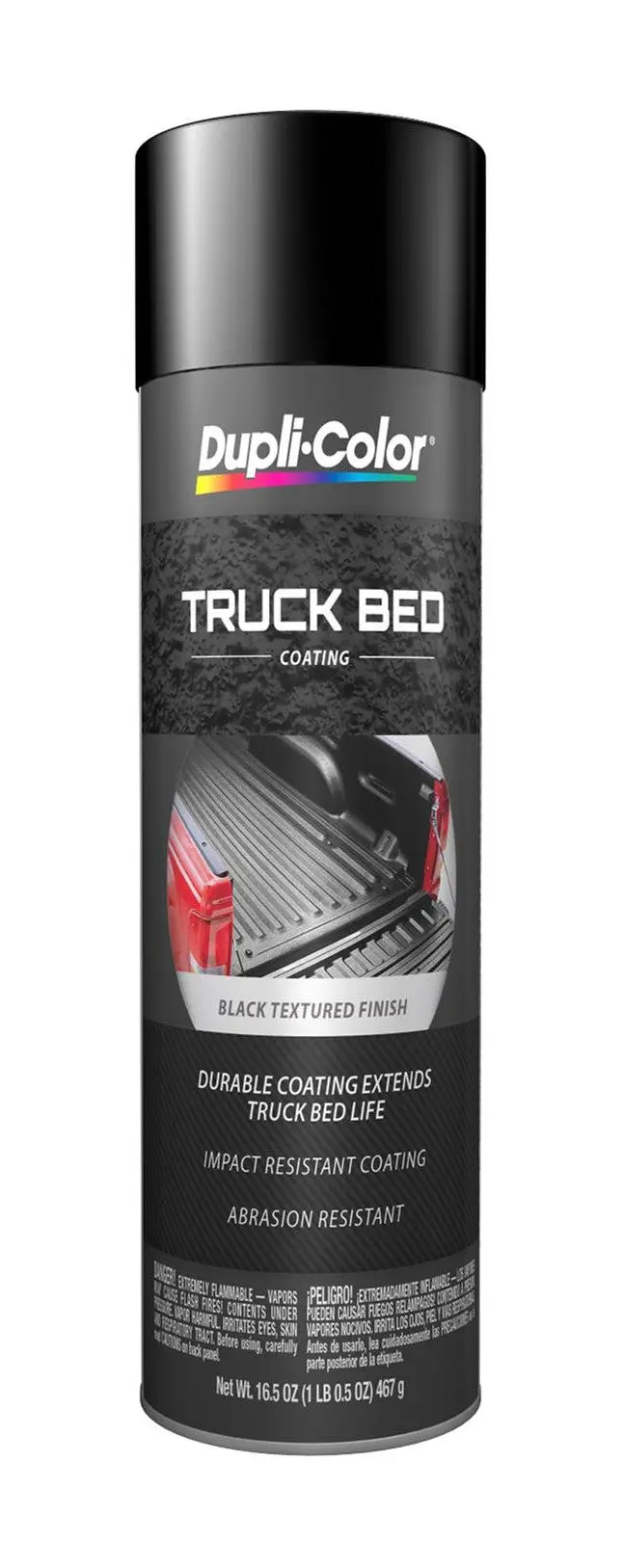 Duplicolor Tr250 Truck Bed Coating Flat Black Aerosol 16.5Oz. 1