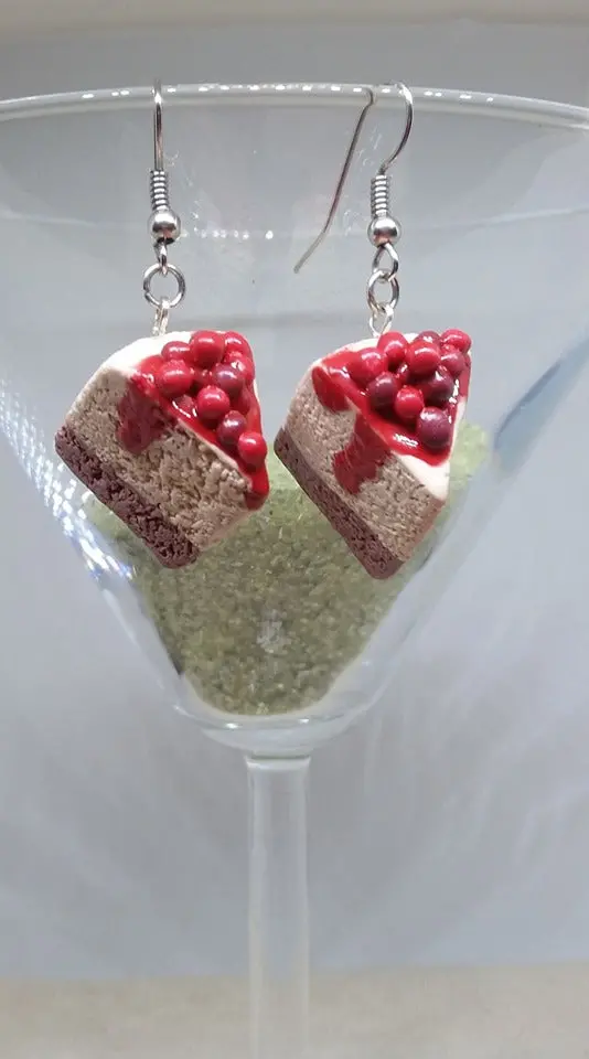 Earrings - Cherry Cheese Cake 1