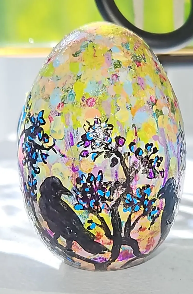 Easter Eggs And Easter Cups Original By Lucy De Sousa 1