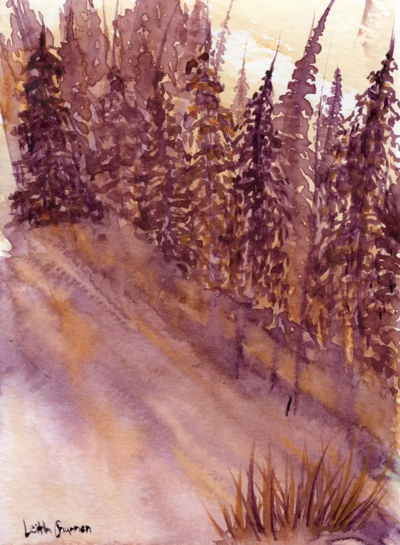 Edging Down - Original Painting By Leith Channen 1