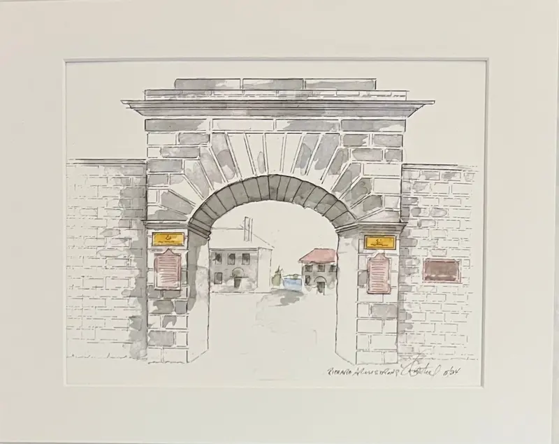 Entrance To Fort Frontenac Print By Richard Armstrong 1