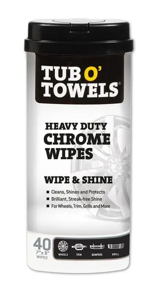 Federal Process Tw40-Chr Tub O' Towels Heavy Duty Chrome Wipes 40 Count 1