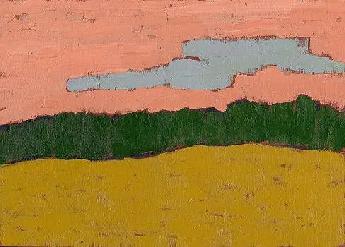Field At Sunset - Small Card 1
