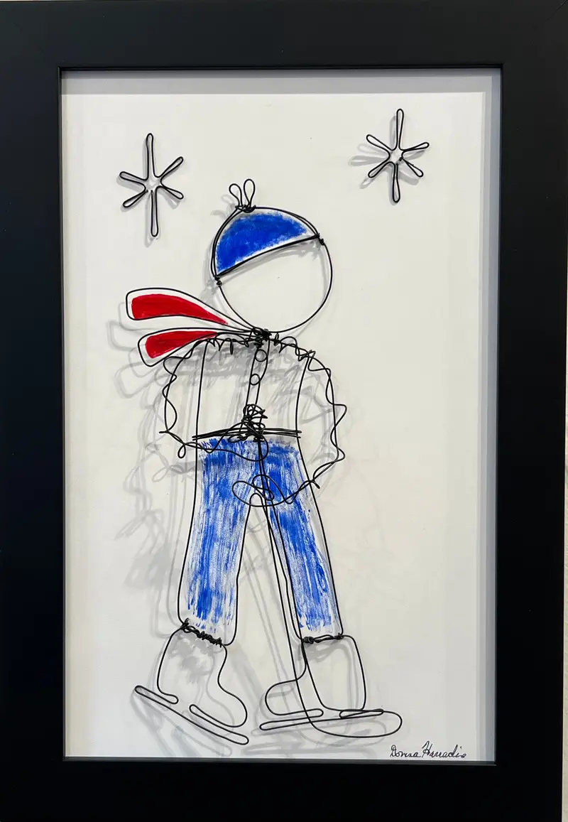 First Shift - Original Whimsical Wire Art By Donna Harradine 1