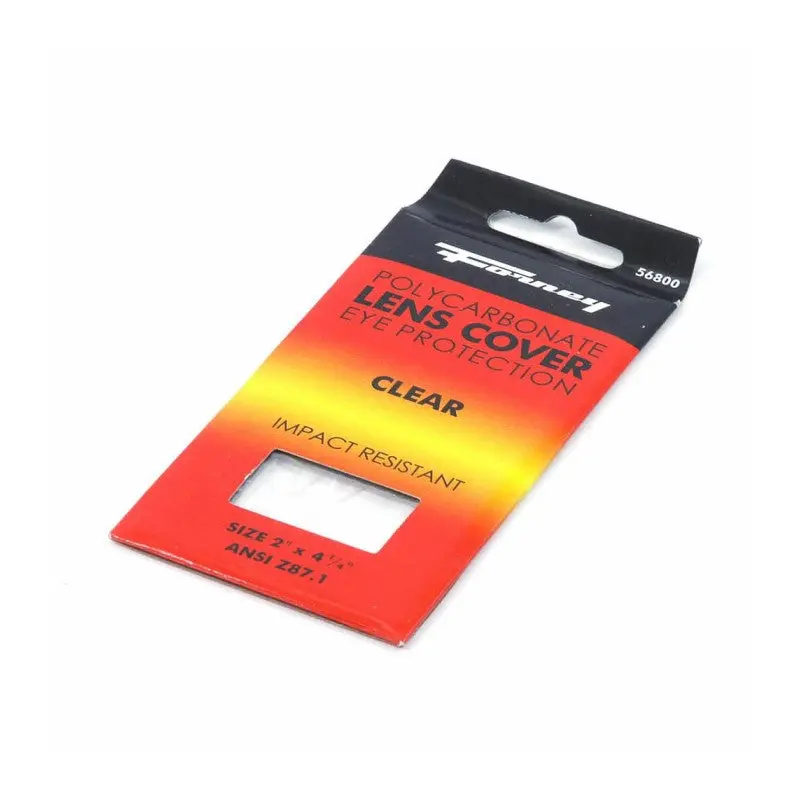 Forney 56800 Cover Lens, 2" X 4-1/4", Clear Plastic 1